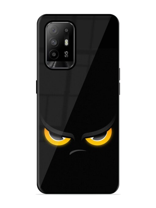 Scary Yellow Eye Glossy Metal TPU Phone Cover for Oppo F19 Pro Plus Zapvi