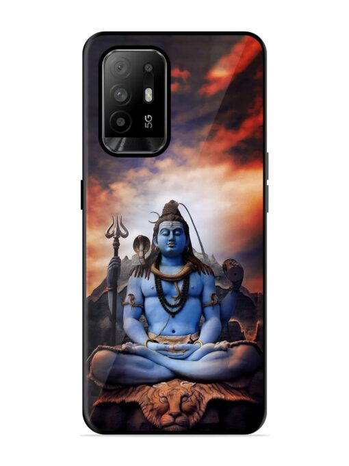 Jai Jai Shiv Glossy Metal Phone Cover for Oppo F19 Pro Plus