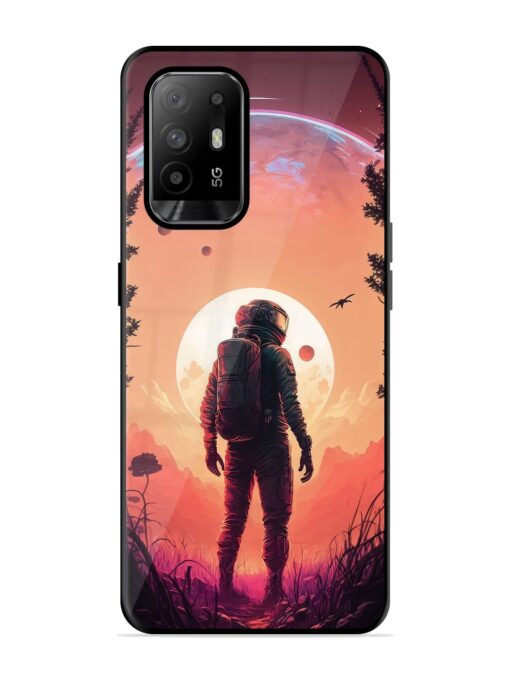 Red Sky At Morning Glossy Metal Phone Cover for Oppo F19 Pro Plus