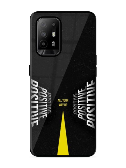 All Your Way Up Positive Glossy Metal Phone Cover for Oppo F19 Pro Plus Zapvi