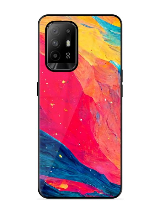 Starry Night Glossy Metal Phone Cover for Oppo F19 Pro Plus Zapvi