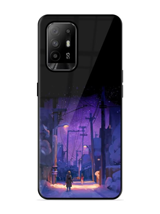 Winter Anime Art Glossy Metal Phone Cover for Oppo F19 Pro Plus Zapvi