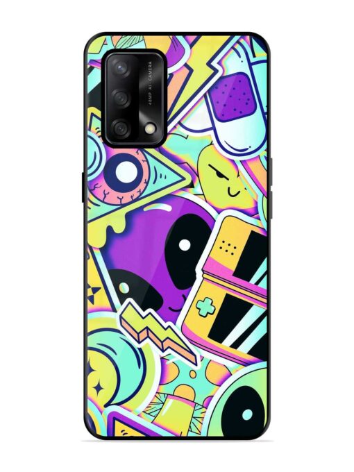 Scratch Art Glossy Metal Phone Cover for Oppo F19S Zapvi