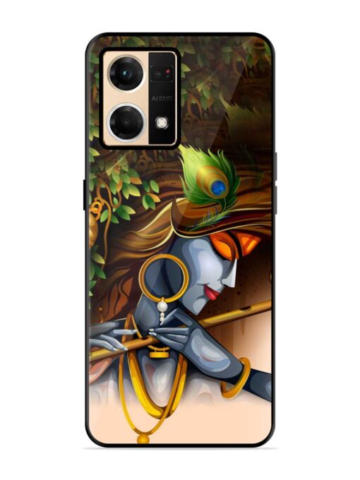 Krishna Glossy Metal Phone Cover for Oppo F21 Pro (4G)