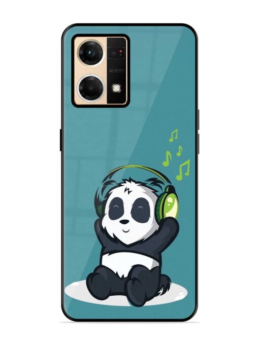 Music Panda Glossy Metal Phone Cover for Oppo F21 Pro (4G)