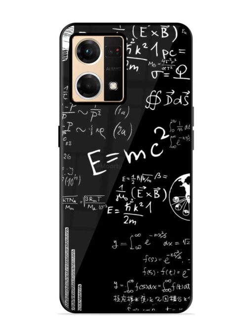 E=Mc2 Mass?Energy Equivalence Glossy Metal Phone Cover for Oppo F21 Pro (4G)