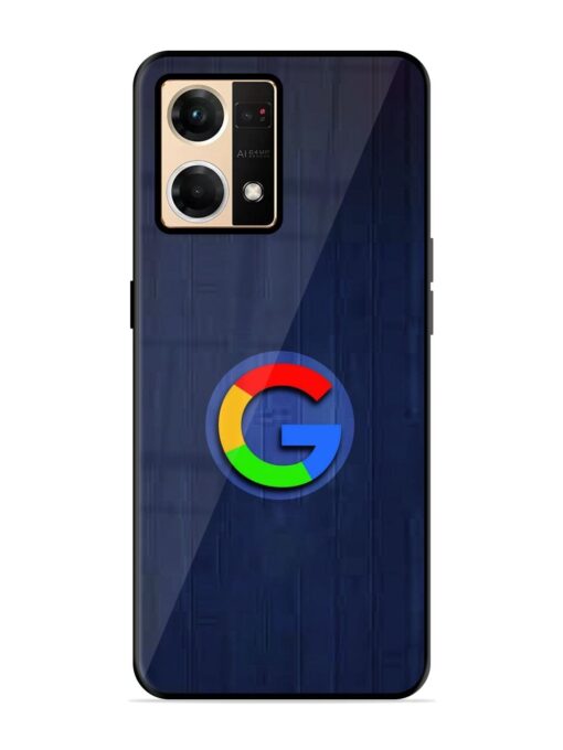 Google Logo Printed Glossy Metal TPU Phone Cover for Oppo F21 Pro (4G)