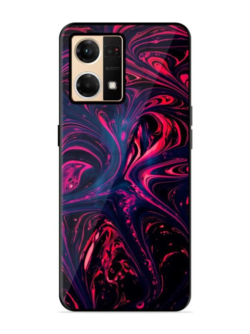 Abstract Background Glossy Metal Phone Cover for Oppo F21 Pro (4G) Zapvi