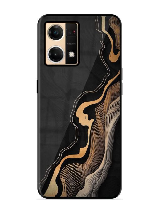 Abstract Art Glossy Metal TPU Phone Cover for Oppo F21 Pro (4G) Zapvi