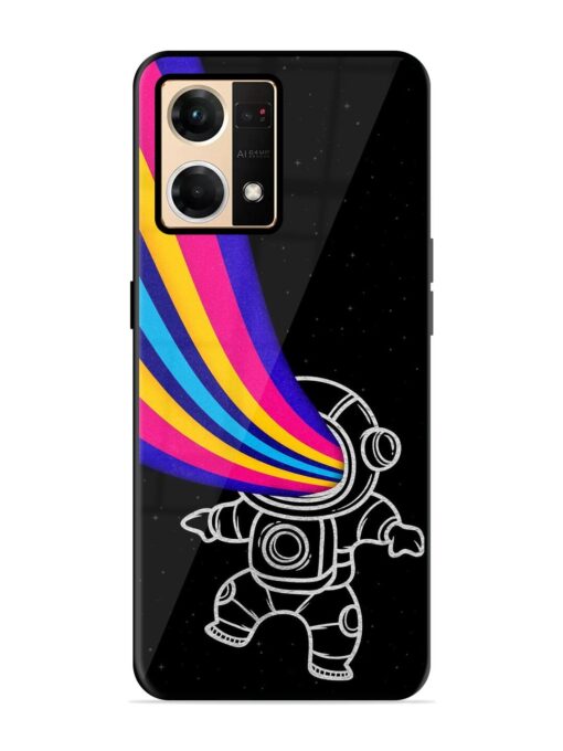 Astronaut Glossy Metal TPU Phone Cover for Oppo F21 Pro (4G)