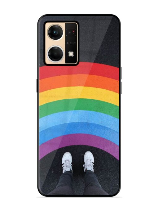 Legs Rainbow Glossy Metal TPU Phone Cover for Oppo F21 Pro (4G)