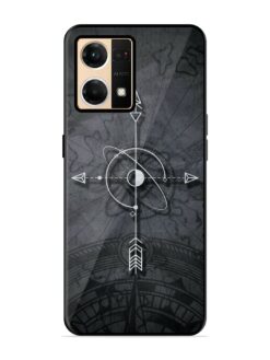 Lighting Cross Glossy Metal Phone Cover for Oppo F21 Pro (4G)