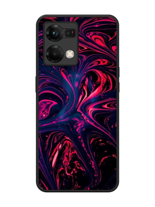 Abstract Background Glossy Metal Phone Cover for Oppo F21 Pro (5G) Zapvi