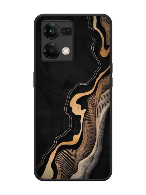 Abstract Art Glossy Metal TPU Phone Cover for Oppo F21 Pro (5G) Zapvi