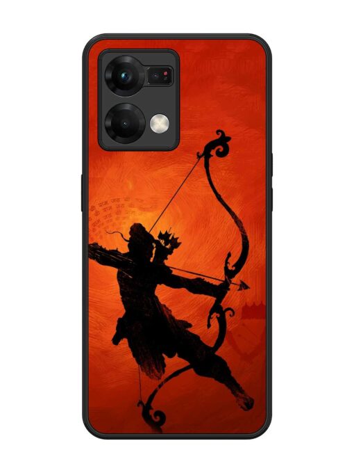 Illustration Lord Rama Glossy Metal Phone Cover for Oppo F21 Pro (5G) Zapvi