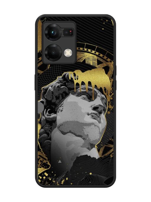 Roman Face Glossy Metal Phone Cover for Oppo F21 Pro (5G) Zapvi