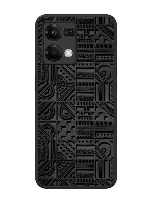 Seamless Pattern Glossy Metal Phone Cover for Oppo F21 Pro (5G) Zapvi