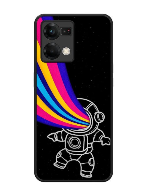 Astronaut Glossy Metal TPU Phone Cover for Oppo F21 Pro (5G) Zapvi