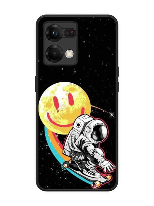 Astronaut Art Glossy Metal Phone Cover for Oppo F21 Pro (5G) Zapvi