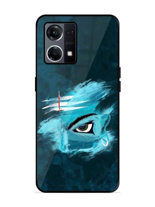 Lord Shiva Glossy Metal Phone Cover for Oppo F21S Pro (4G) Zapvi