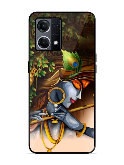 Krishna Glossy Metal Phone Cover for Oppo F21S Pro (4G)