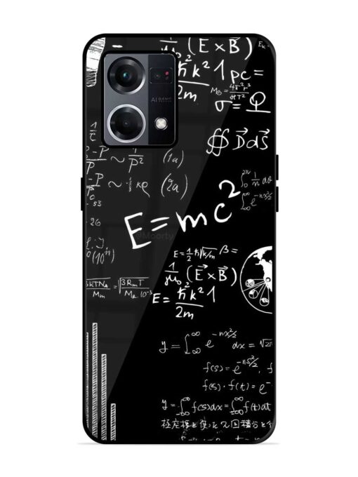 E=Mc2 Mass?Energy Equivalence Glossy Metal Phone Cover for Oppo F21S Pro (4G)