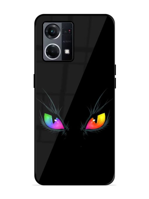 Cat Eyes Glossy Metal Phone Cover for Oppo F21S Pro (4G) Zapvi