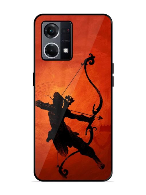 Illustration Lord Rama Glossy Metal Phone Cover for Oppo F21S Pro (4G) Zapvi