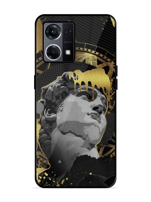 Roman Face Glossy Metal Phone Cover for Oppo F21S Pro (4G) Zapvi