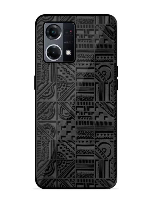 Seamless Pattern Glossy Metal Phone Cover for Oppo F21S Pro (4G) Zapvi