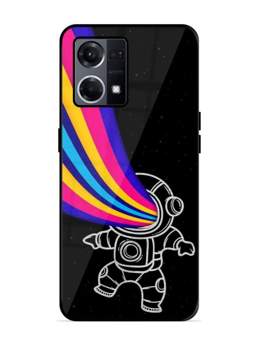 Astronaut Glossy Metal TPU Phone Cover for Oppo F21S Pro (4G) Zapvi