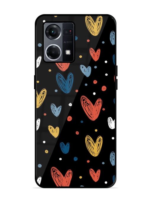 Happy Valentines Day Glossy Metal TPU Phone Cover for Oppo F21S Pro (4G) Zapvi