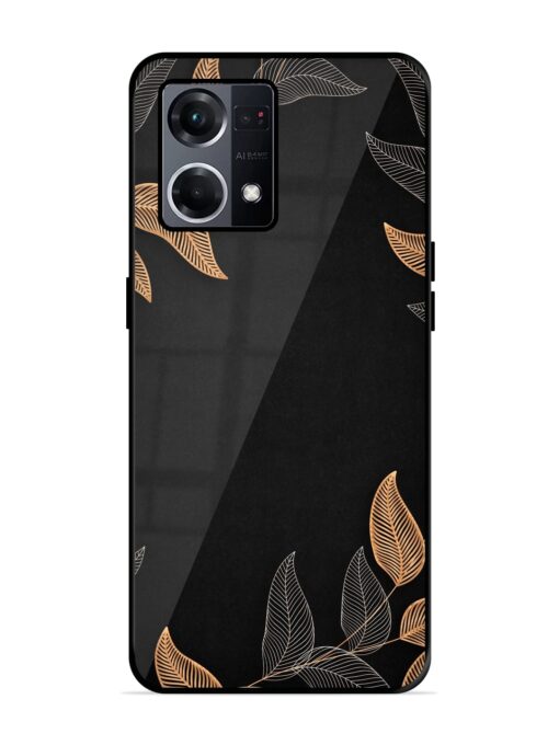 Foliage Art Glossy Metal Phone Cover for Oppo F21S Pro (4G) Zapvi