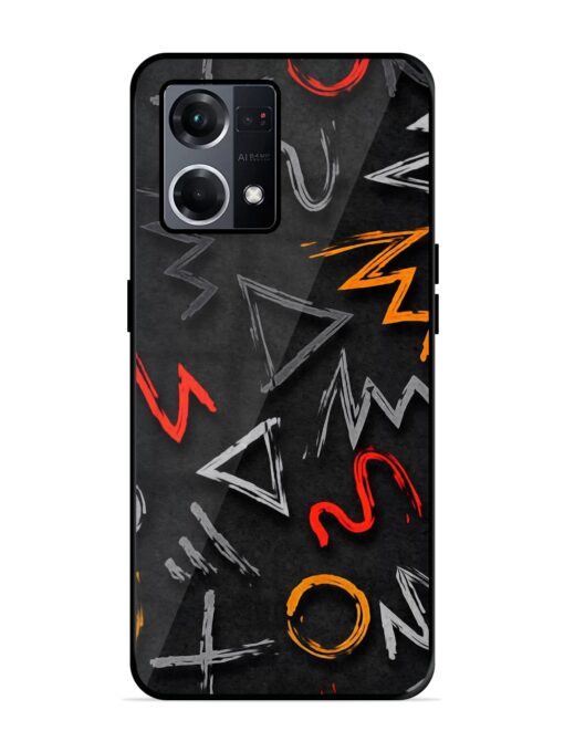 Grungy Graffiti Glossy Metal Phone Cover for Oppo F21S Pro (4G) Zapvi