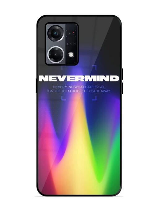 Nevermind Glossy Metal Phone Cover for Oppo F21S Pro (4G) Zapvi