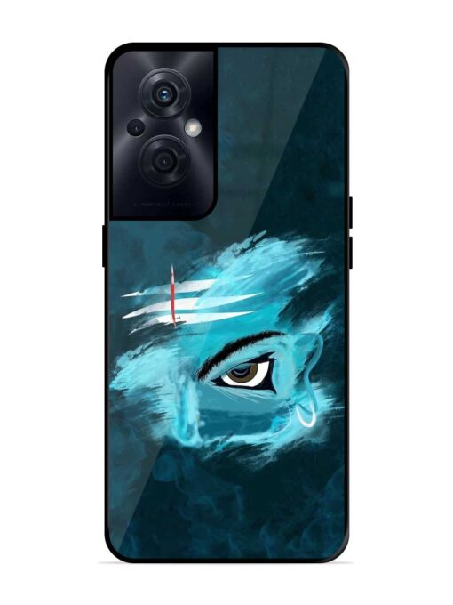 Lord Shiva Glossy Metal Phone Cover for Oppo F21S Pro (5G) Zapvi