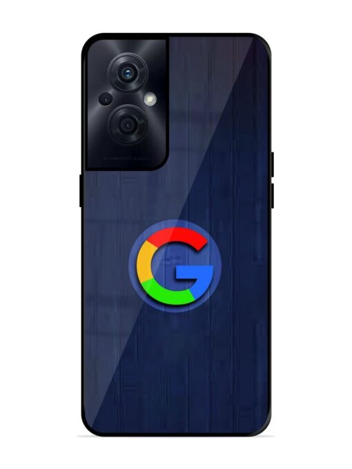 Google Logo Printed Glossy Metal TPU Phone Cover for Oppo F21S Pro (5G) Zapvi