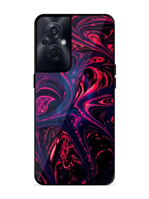 Abstract Background Glossy Metal Phone Cover for Oppo F21S Pro (5G) Zapvi