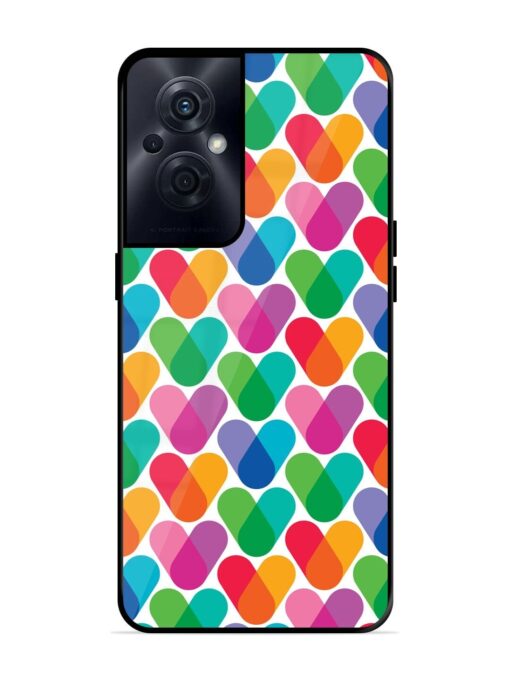 Overlapping Colors Colorful Glossy Metal TPU Phone Cover for Oppo F21S Pro (5G) Zapvi