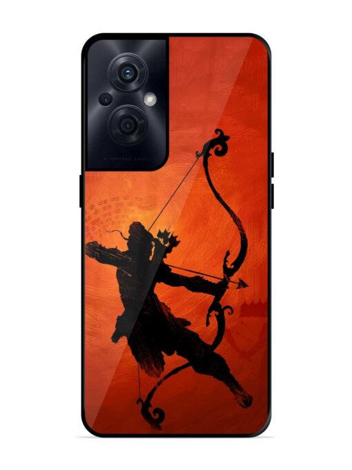 Illustration Lord Rama Glossy Metal Phone Cover for Oppo F21S Pro (5G) Zapvi