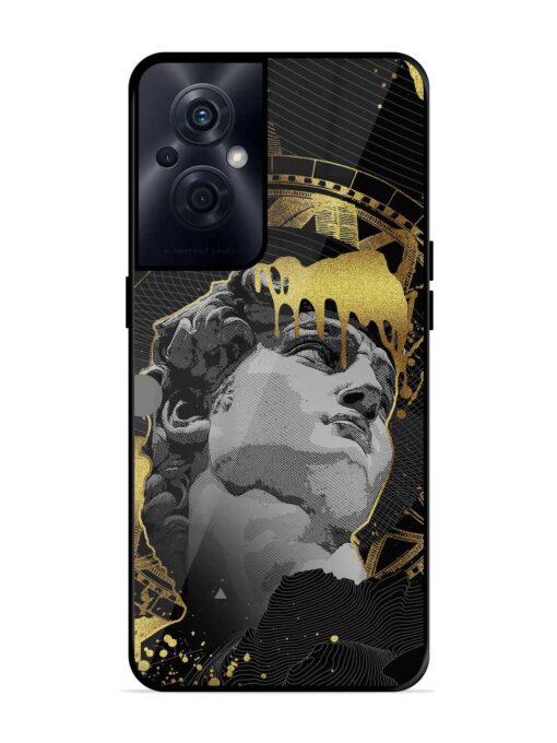 Roman Face Glossy Metal Phone Cover for Oppo F21S Pro (5G) Zapvi