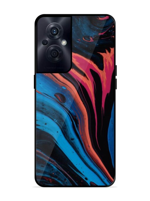 Liquefied Art Glossy Metal TPU Phone Cover for Oppo F21S Pro (5G) Zapvi