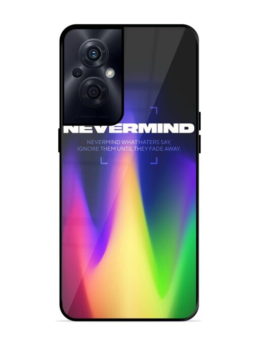 Nevermind Glossy Metal Phone Cover for Oppo F21S Pro (5G) Zapvi