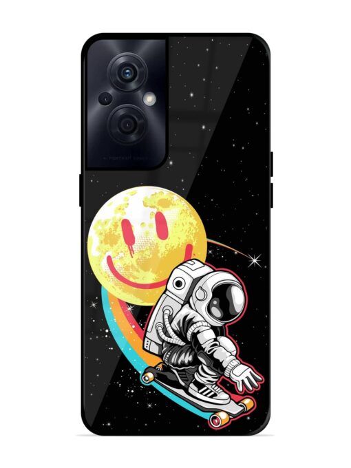 Astronaut Art Glossy Metal Phone Cover for Oppo F21S Pro (5G) Zapvi