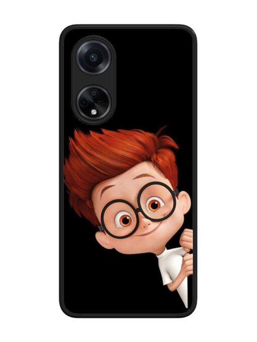 Smart Boy Cartoon Glossy Metal Phone Cover for Oppo F23 (5G) Zapvi