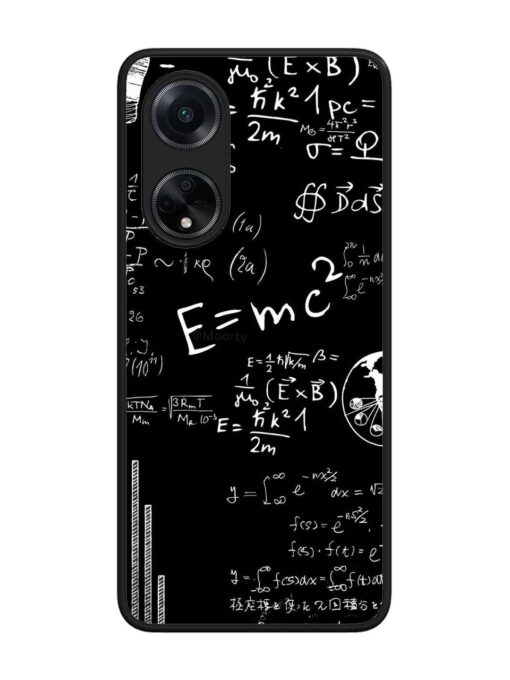 E=Mc2 Mass?Energy Equivalence Glossy Metal Phone Cover for Oppo F23 (5G) Zapvi