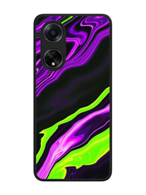 Bright Fluid Violet Glossy Metal Phone Cover for Oppo F23 (5G) Zapvi