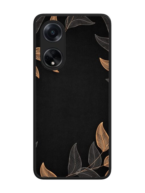 Foliage Art Glossy Metal Phone Cover for Oppo F23 (5G) Zapvi