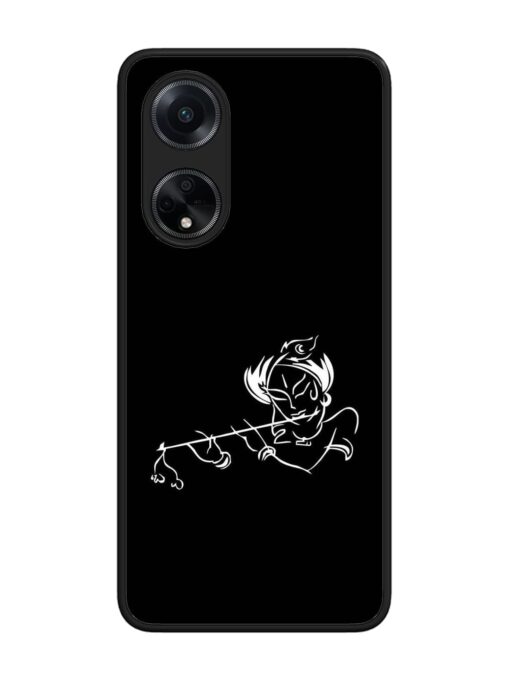 Krishna Flute Glossy Metal Phone Cover for Oppo F23 (5G) Zapvi