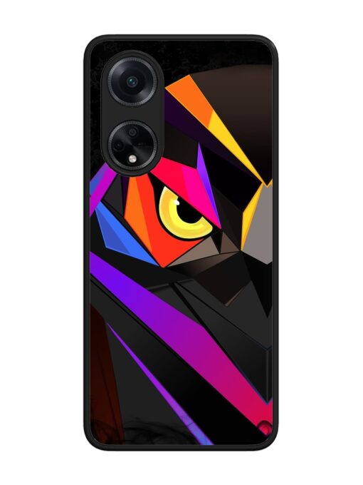 Wpap Owl Glossy Metal Phone Cover for Oppo F23 (5G) Zapvi